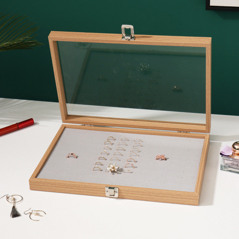 Rosewood-Style Jewelry Storage Box – Multi-Compartment Organizer for Rings, Earrings, Bracelets & Necklaces