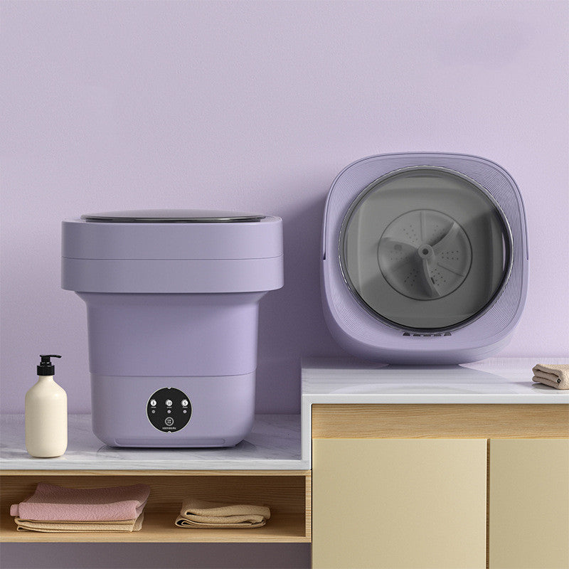 Portable Foldable Mini Washing Machine with Spin Dryer – Perfect for Socks & Underwear | Large Capacity | 3 Options Available
