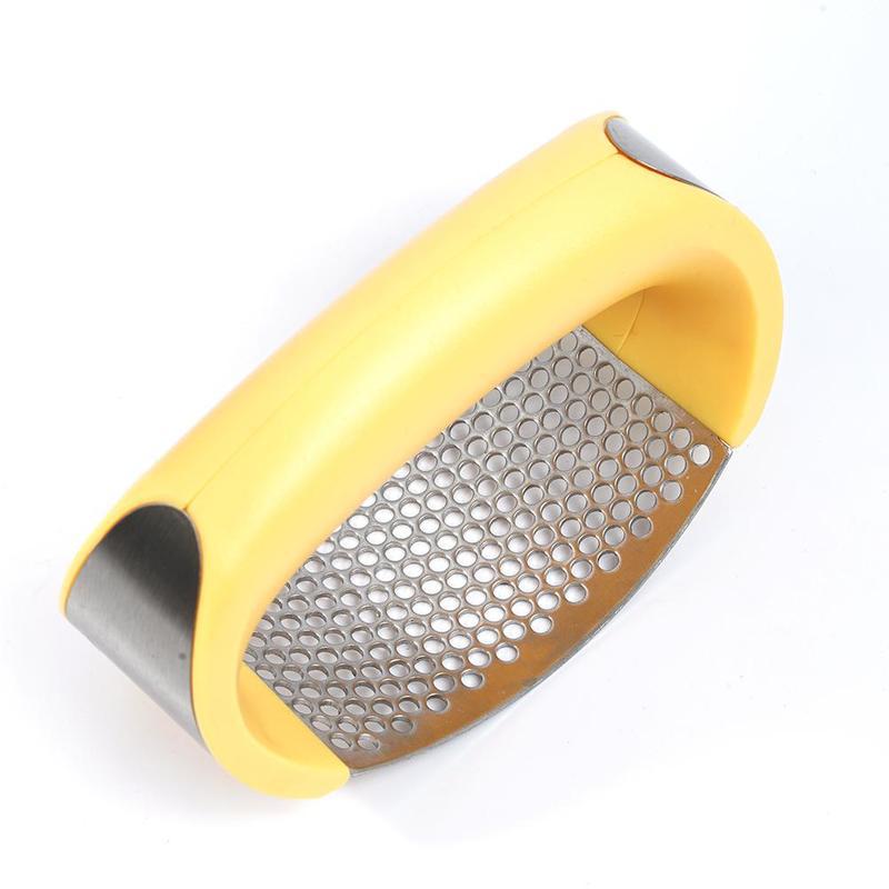 Ergonomic Stainless Steel Garlic Rocker – Easy-Squeeze Manual Mincer