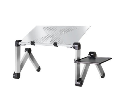 Multi-Functional Foldable Laptop Stand - Adjustable Height Notebook Desk for Bed