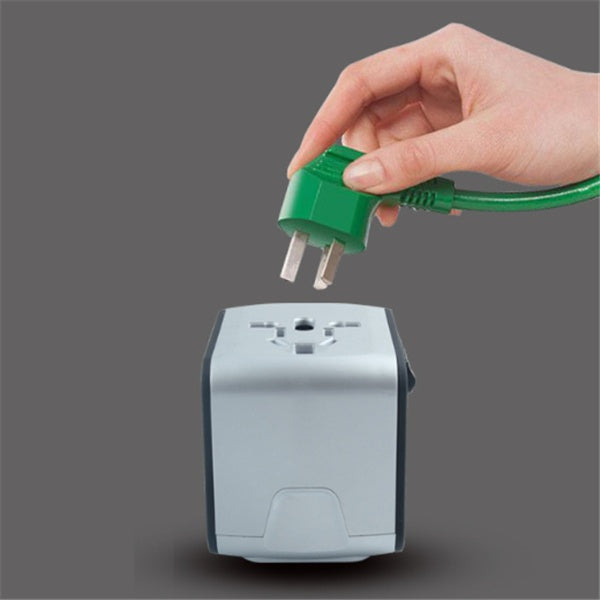 Multi-Port Universal Travel Plug Adapter - USB Quick Charge Wall Socket for US, EU, UK, AU