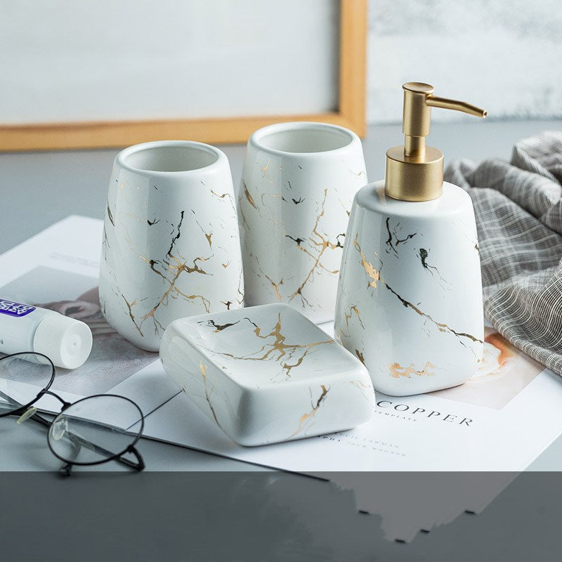 Bathroom Accessory Set – Wash & Storage Kit