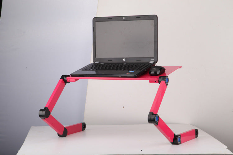Multi-Functional Foldable Laptop Stand - Adjustable Height Notebook Desk for Bed