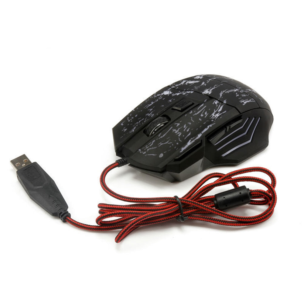 Pro Gamer Ergonomic RGB Wired Mouse - High Precision Optical Sensor