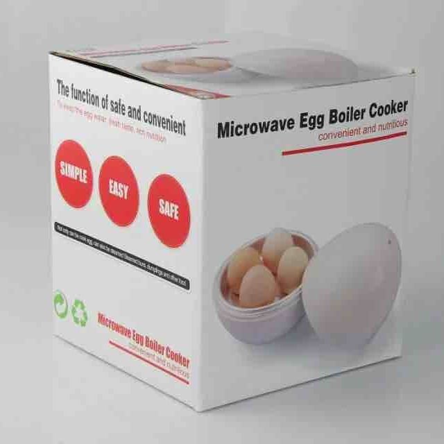 Microwave Egg Cooker for 4 Eggs – Fast Hard or Soft Boiled in 5 Minutes