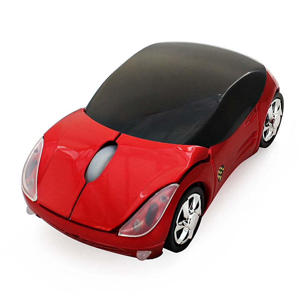 Wireless Sport Car Mouse - Ergonomic 2.4G Optical Gaming Mouse for PC & Laptop