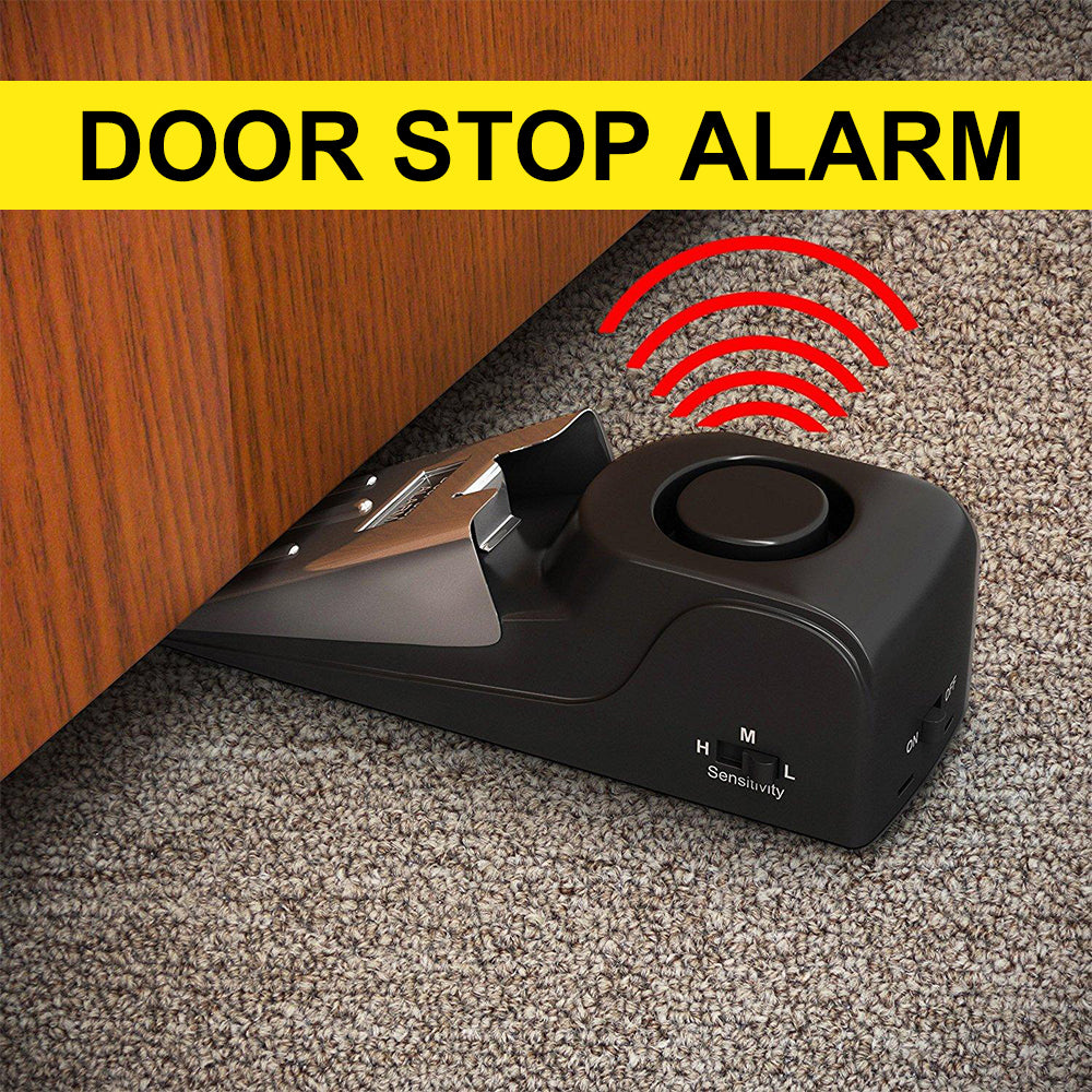 Heavy Duty Door Wedge Alarm – Wireless Intruder Alert for Home, Apartment & Travel
