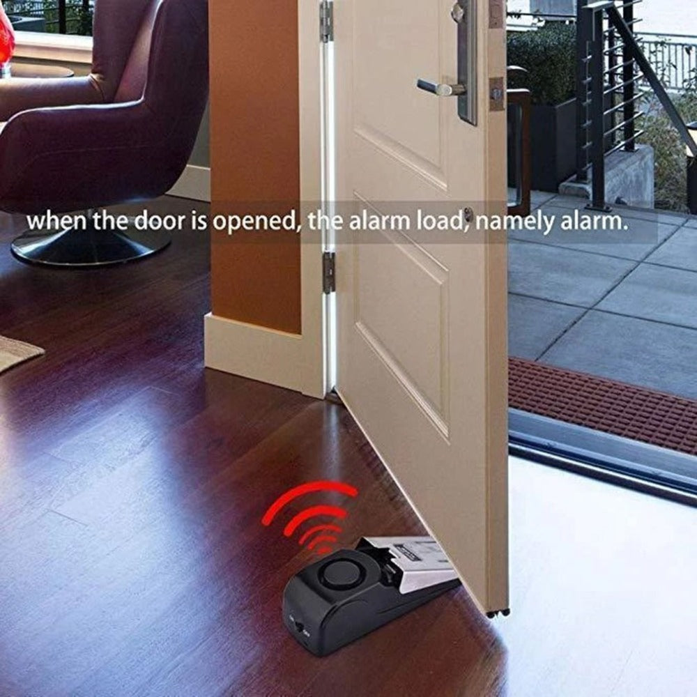 Heavy Duty Door Wedge Alarm – Wireless Intruder Alert for Home, Apartment & Travel