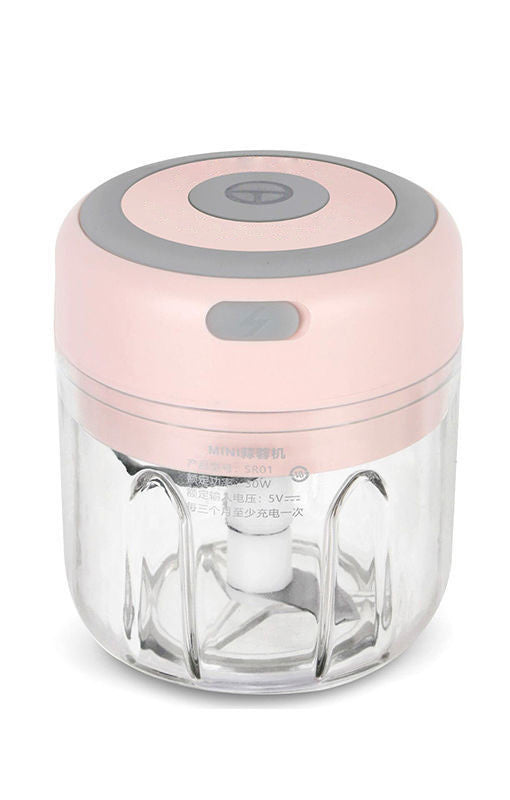 Electric Mini Garlic Chopper & Ginger Masher - Portable Vegetable Crusher, USB Charging, Durable Kitchen Tool for Chili & Veggies