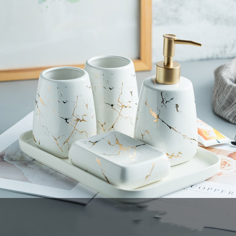 Bathroom Accessory Set – Wash & Storage Kit