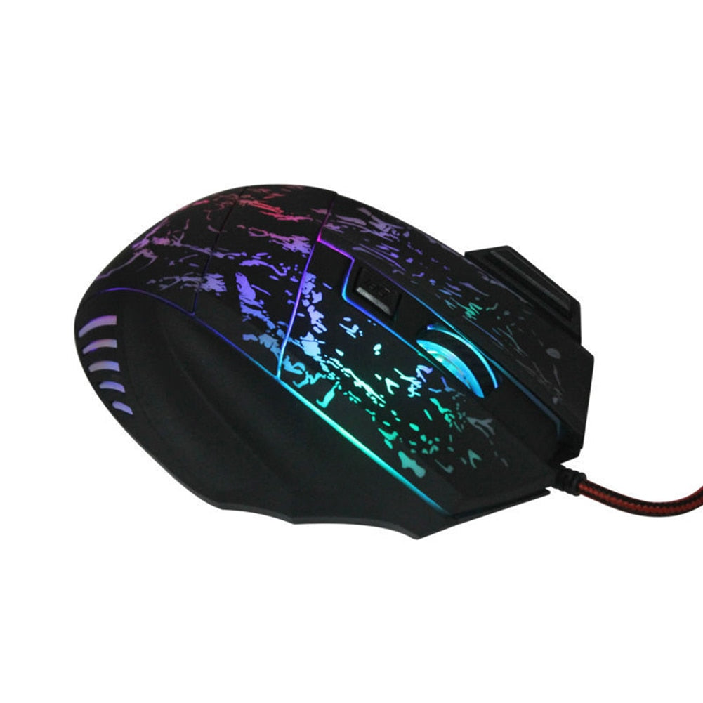 Pro Gamer Ergonomic RGB Wired Mouse - High Precision Optical Sensor