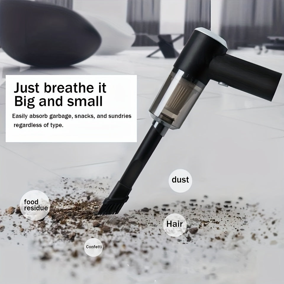Handheld Rechargeable Car Vacuum – Powerful Cordless Cleaner for Small Spaces