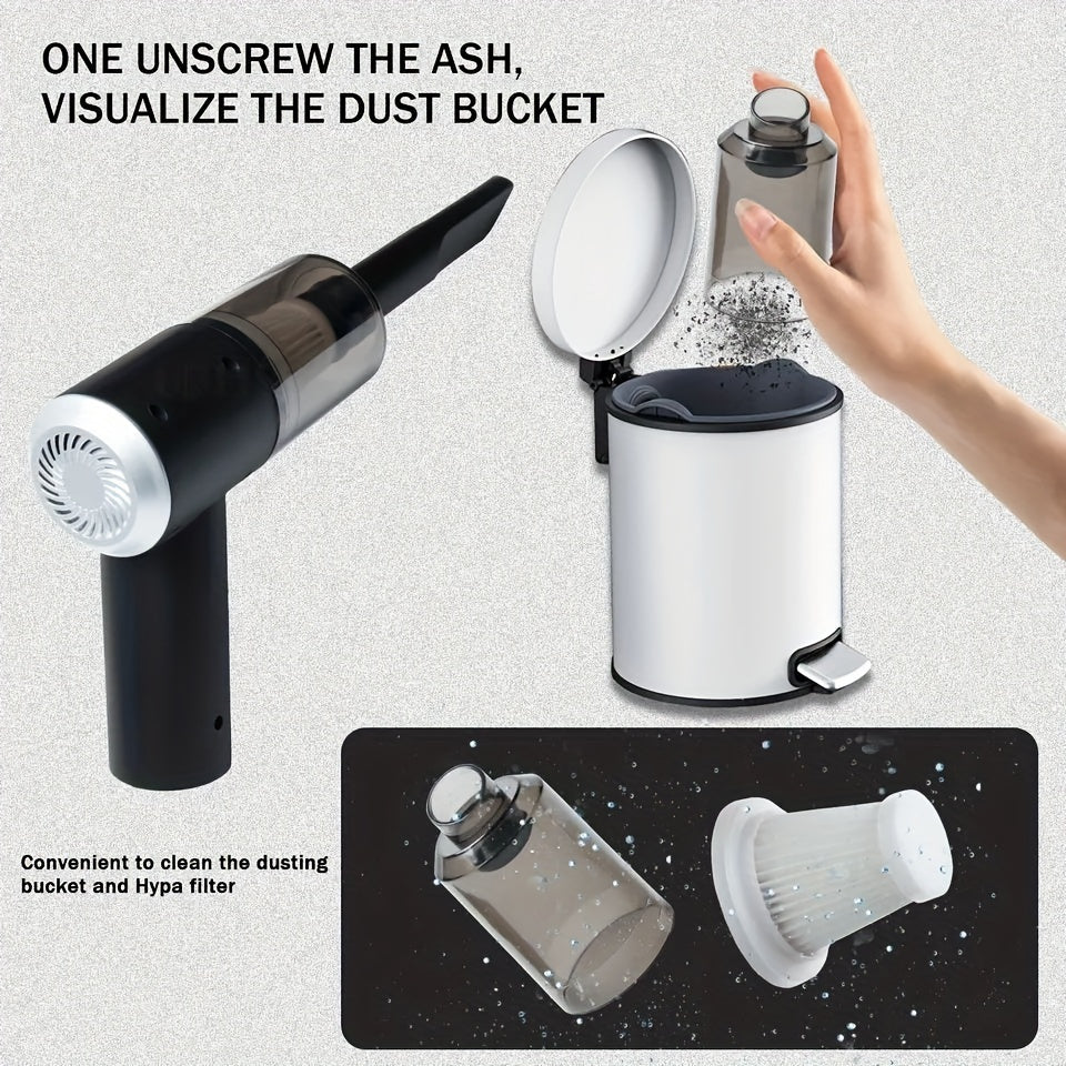 Handheld Rechargeable Car Vacuum – Powerful Cordless Cleaner for Small Spaces