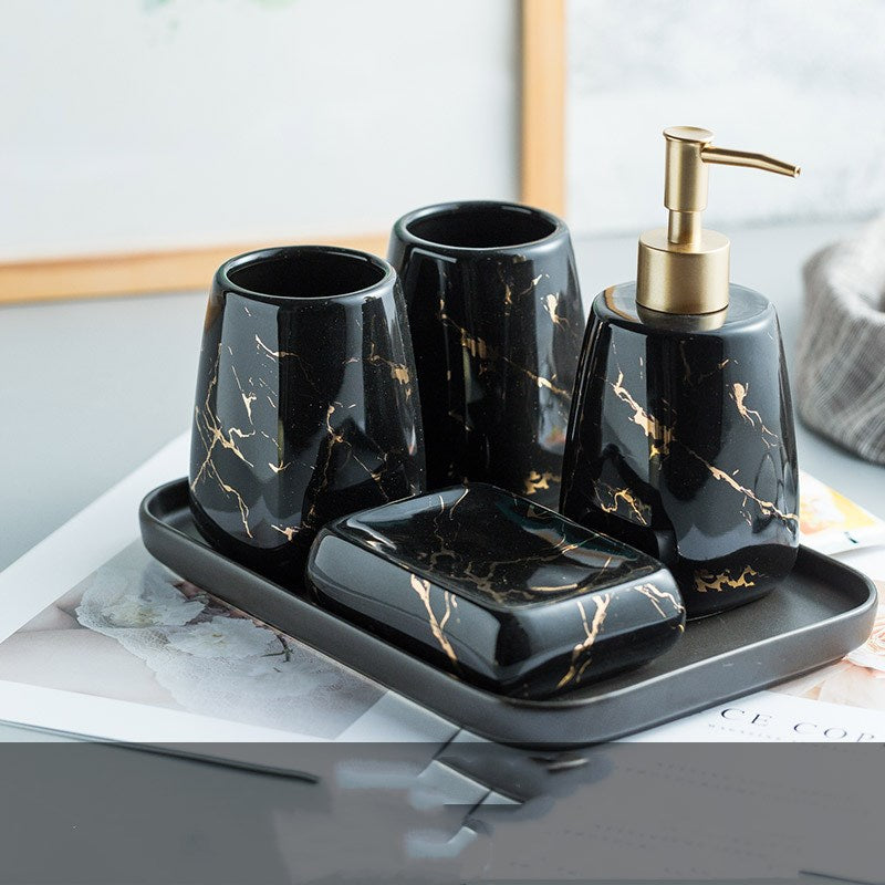 Bathroom Accessory Set – Wash & Storage Kit