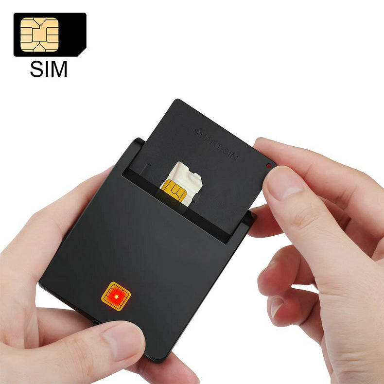 USB 2.0 Smart Card Reader for PC/Laptop - Compatible with SIM, ID, & Banking Cards