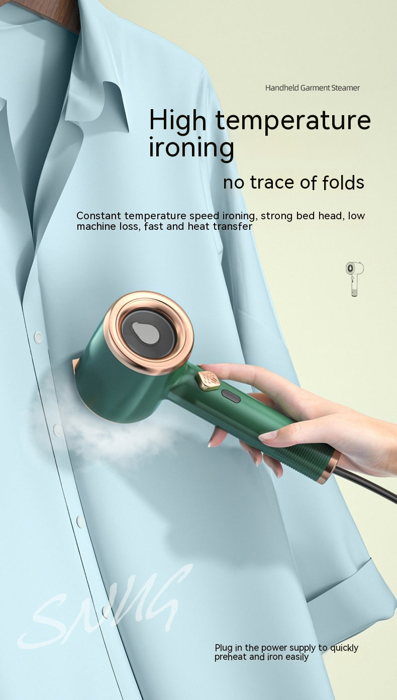Portable Handheld Garment Steamer - Mini Vertical Fabric Steam Iron for Home & Travel (US Plug)