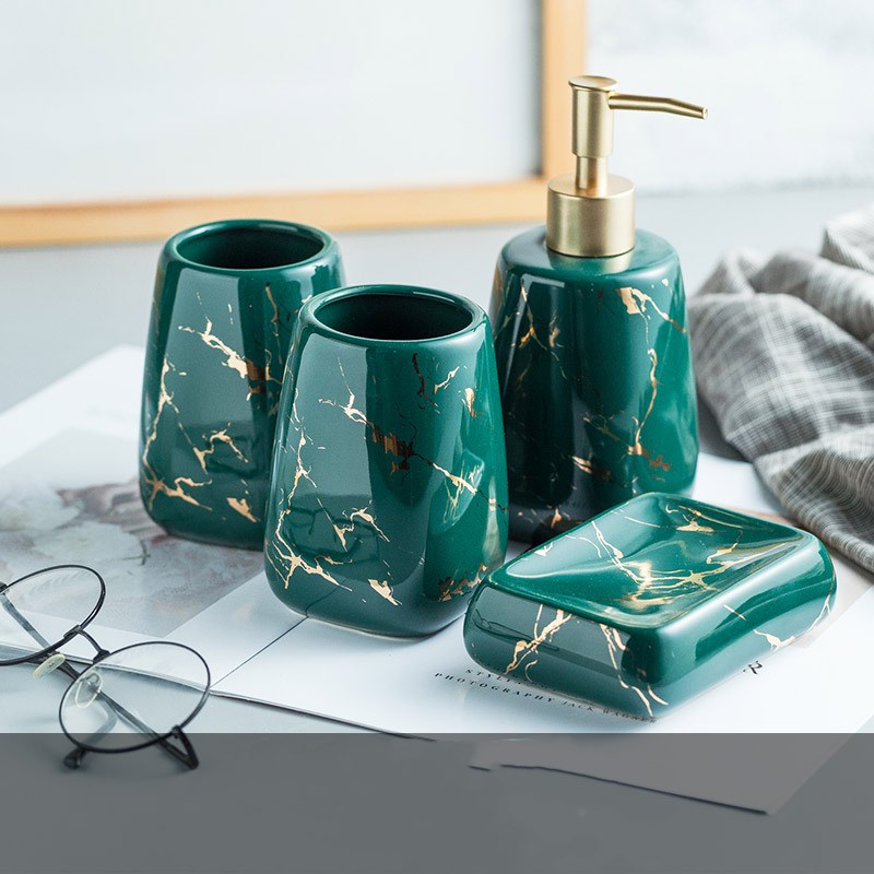 Bathroom Accessory Set – Wash & Storage Kit