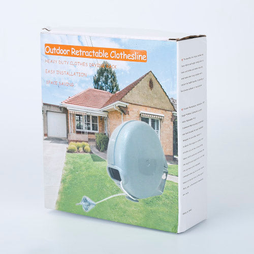 49FT Retractable Clothesline – Automatic PVC Outdoor Laundry Drying Line