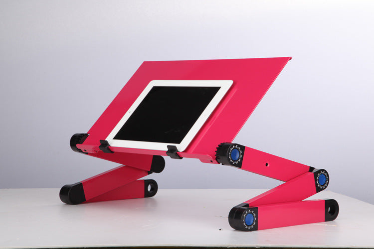 Multi-Functional Foldable Laptop Stand - Adjustable Height Notebook Desk for Bed