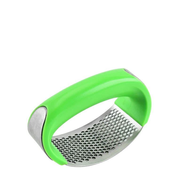 Ergonomic Stainless Steel Garlic Rocker – Easy-Squeeze Manual Mincer