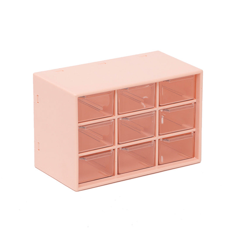 Transparent Storage Organizer Box – Stackable Desktop Drawer for Office Supplies, Cosmetics & Accessories