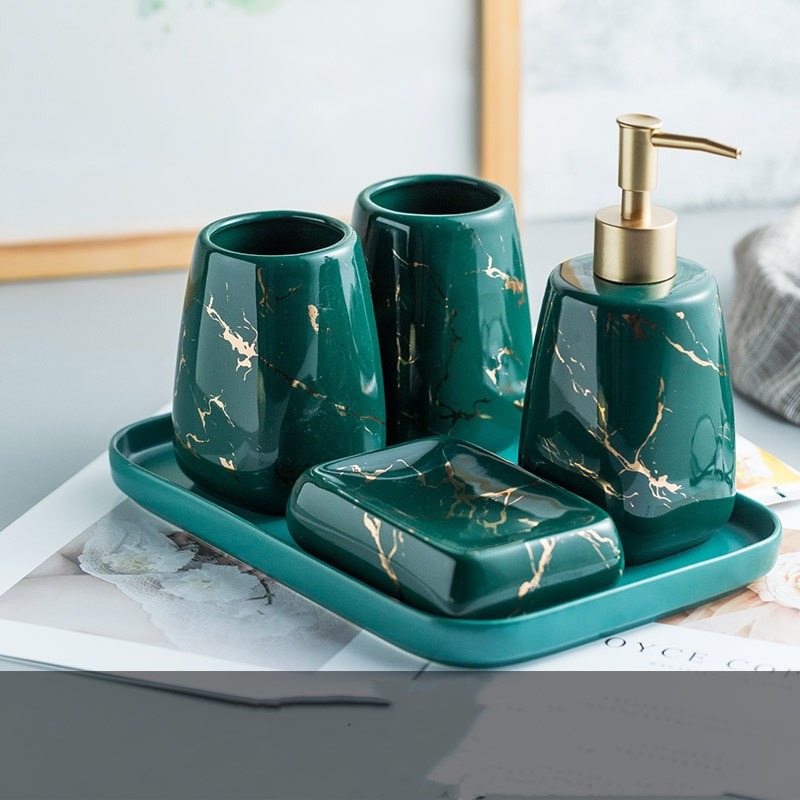 Bathroom Accessory Set – Wash & Storage Kit