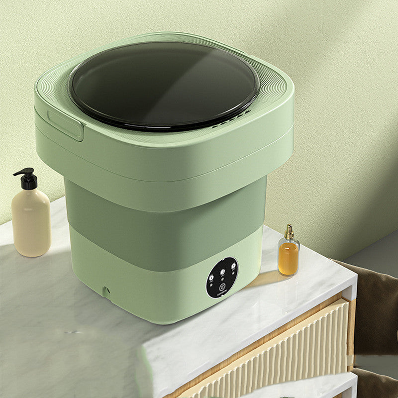 Portable Foldable Mini Washing Machine with Spin Dryer – Perfect for Socks & Underwear | Large Capacity | 3 Options Available