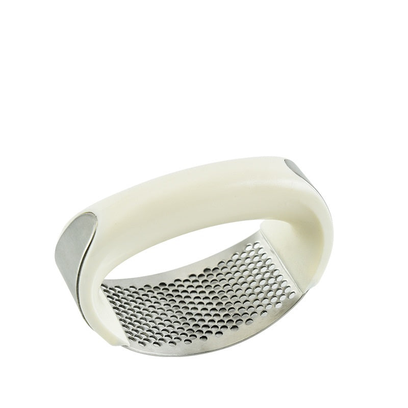 Ergonomic Stainless Steel Garlic Rocker – Easy-Squeeze Manual Mincer