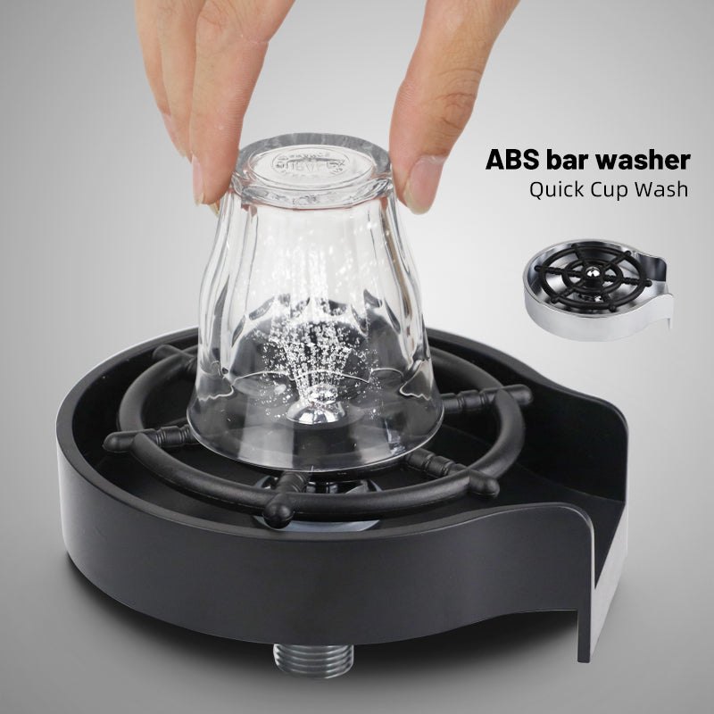 High-Pressure Cup Washer for Sink – Automatic Glass & Pitcher Rinse Tool