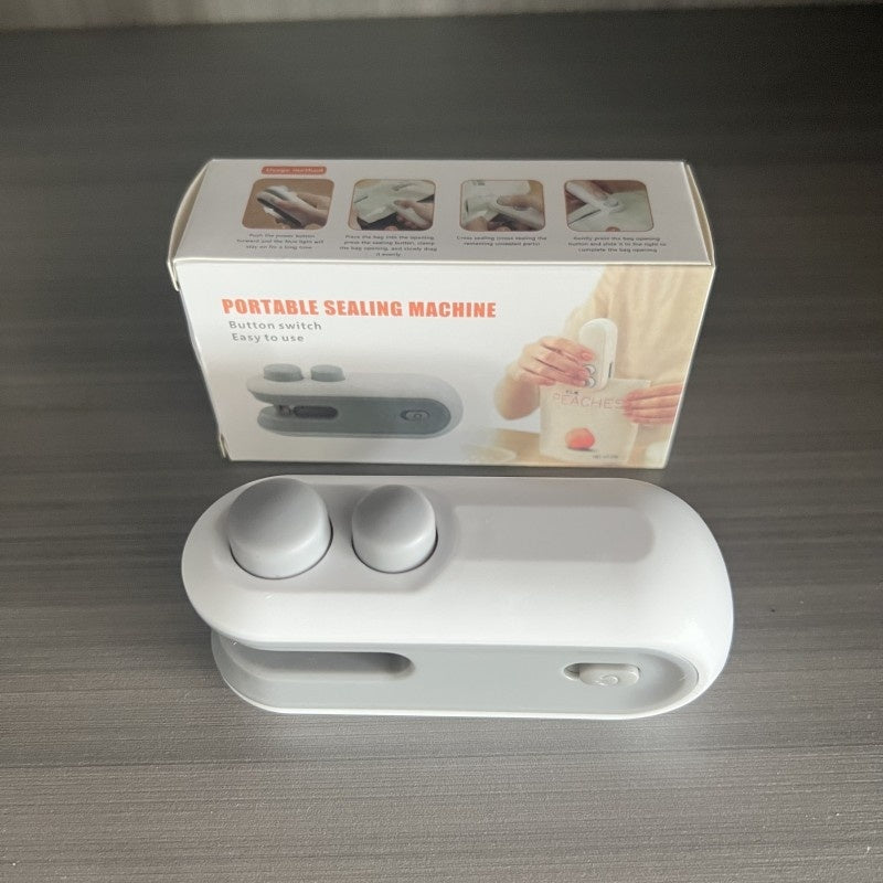 Mini 2-in-1 USB Heat Sealer & Bag Opener – Portable Snack Plastic Bag Sealing Machine for Home