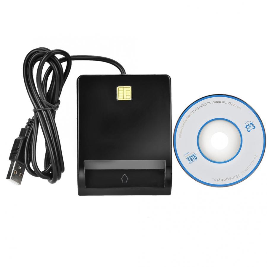 USB 2.0 Smart Card Reader for PC/Laptop - Compatible with SIM, ID, & Banking Cards