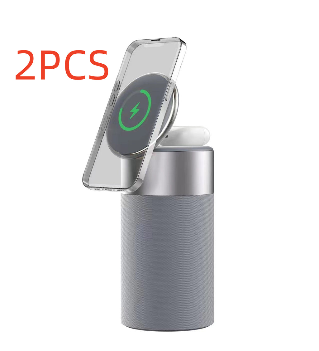 Aura 3-in-1: The Ultimate Wireless Charging Speaker & Touch Lamp for Home & Office