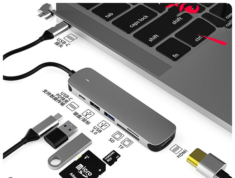 7-in-1 USB-C Docking Station - 4K HDMI, High-Speed Data Hub & PD Charging