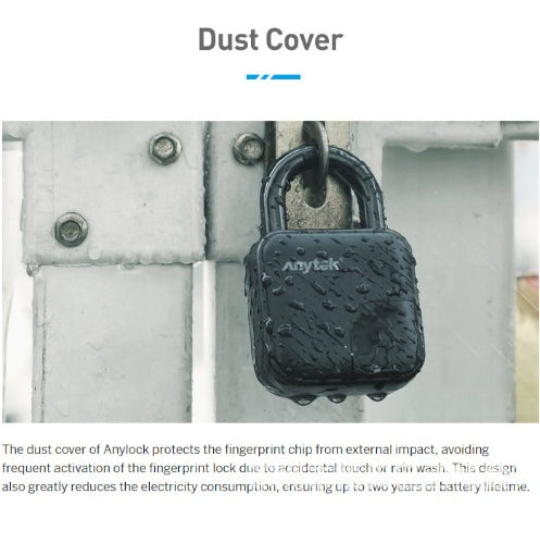 Smart Biometric Padlock L3: Waterproof & Keyless Security