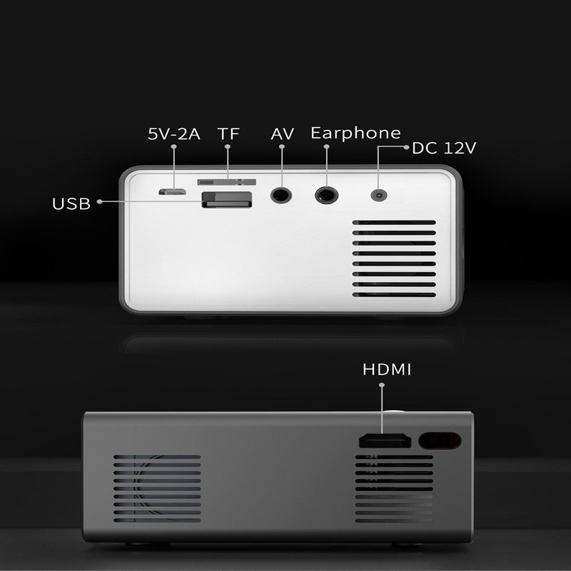T300 Ultra-Portable Mini Projector - Full HD 1080P Home Theater Movie Player