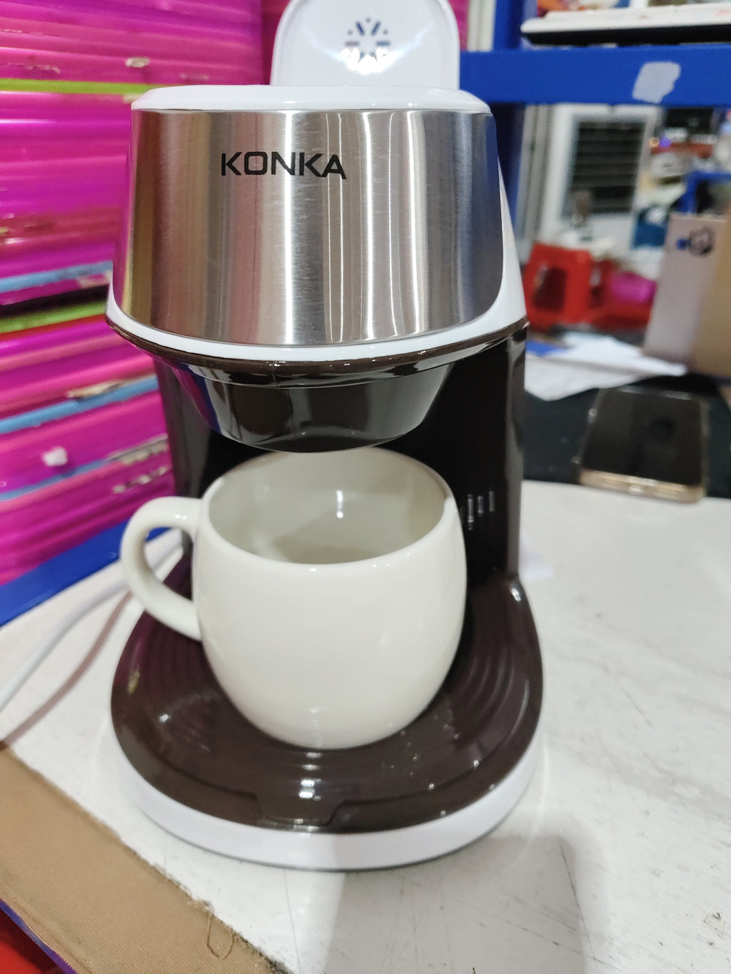 Portable Fully Automatic Coffee Machine – Small American Drip Maker for Home & Office Use