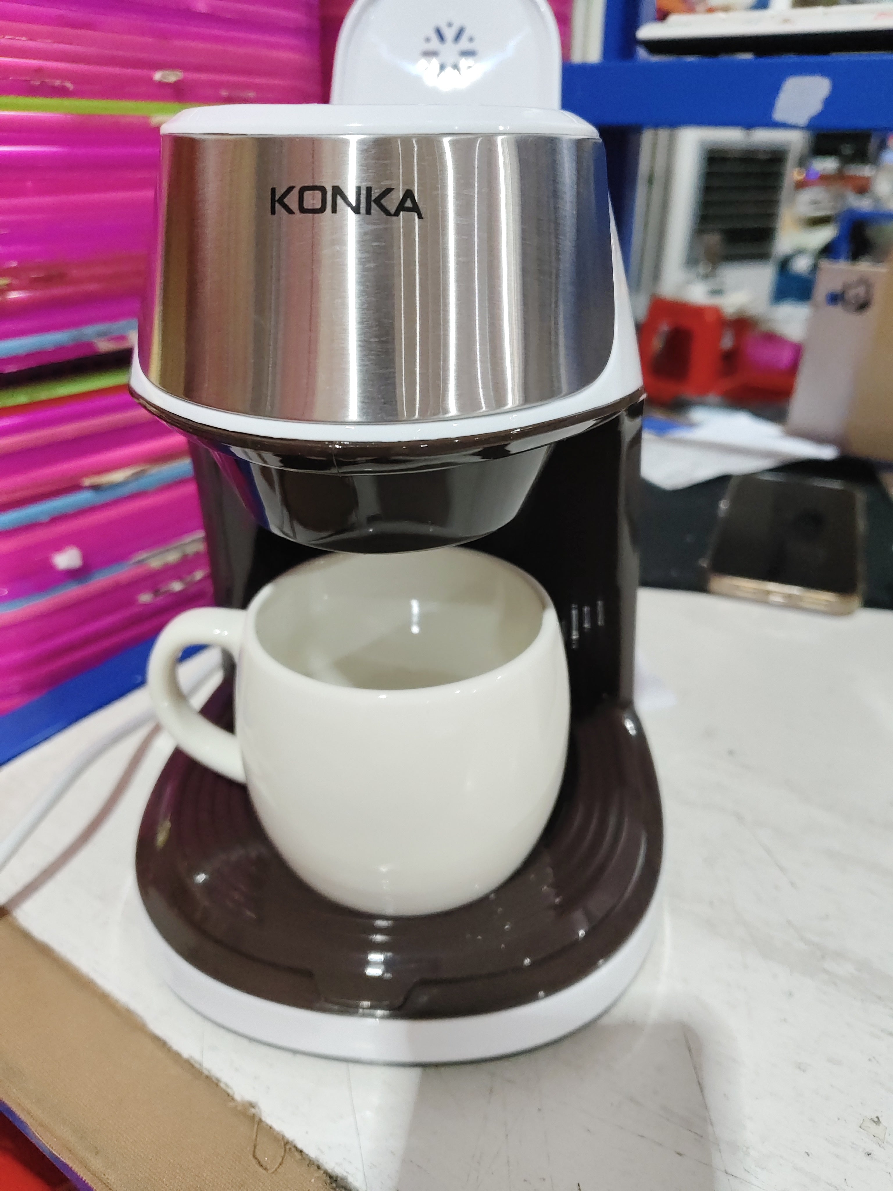 Portable Fully Automatic Coffee Machine – Small American Drip Maker for Home & Office Use