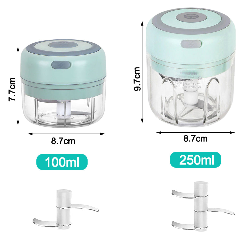 Electric Mini Garlic Chopper & Ginger Masher - Portable Vegetable Crusher, USB Charging, Durable Kitchen Tool for Chili & Veggies