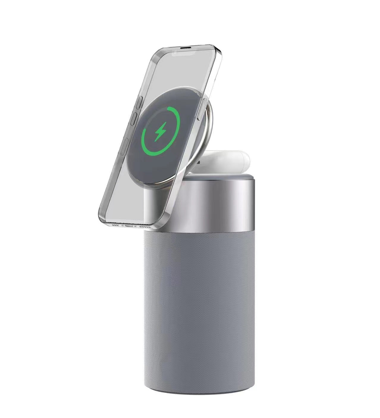 Aura 3-in-1: The Ultimate Wireless Charging Speaker & Touch Lamp for Home & Office