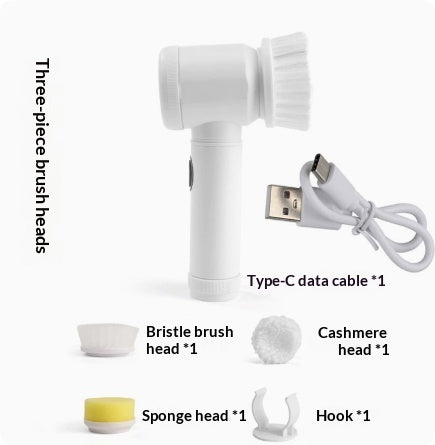 Long Handle Dish Scrub Brush with Built-in Soap Dispenser