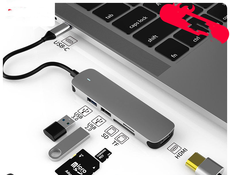 7-in-1 USB-C Docking Station - 4K HDMI, High-Speed Data Hub & PD Charging