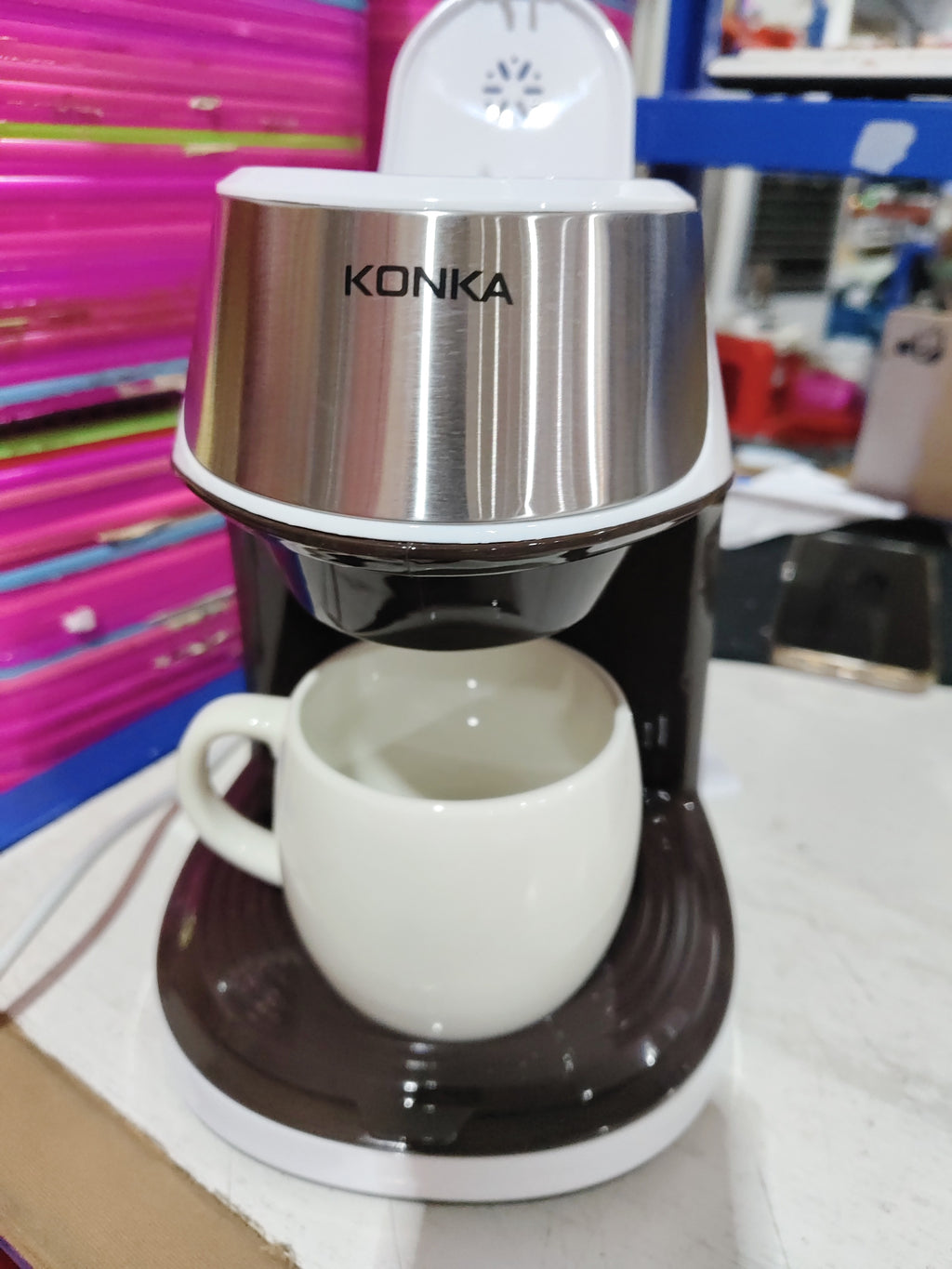 Portable Fully Automatic Coffee Machine – Small American Drip Maker for Home & Office Use