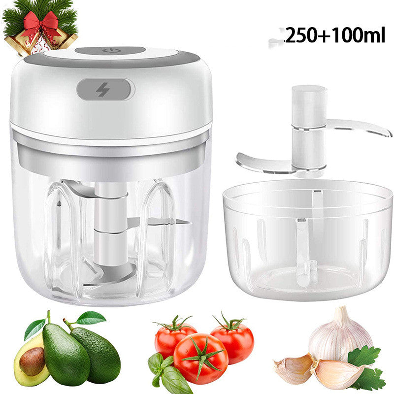 Electric Mini Garlic Chopper & Ginger Masher - Portable Vegetable Crusher, USB Charging, Durable Kitchen Tool for Chili & Veggies