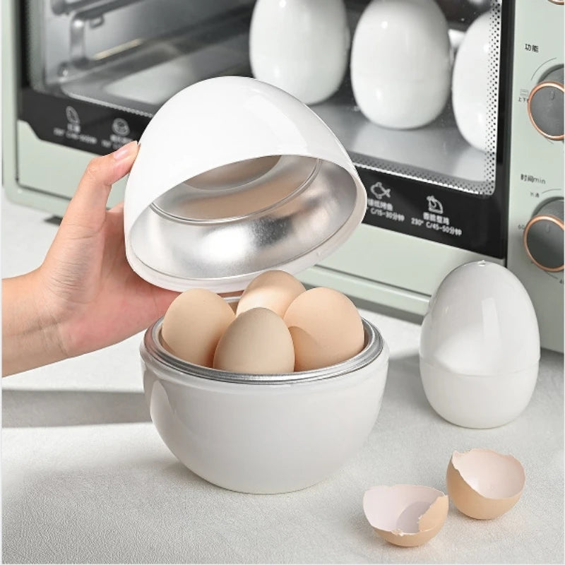 Microwave Egg Cooker for 4 Eggs – Fast Hard or Soft Boiled in 5 Minutes