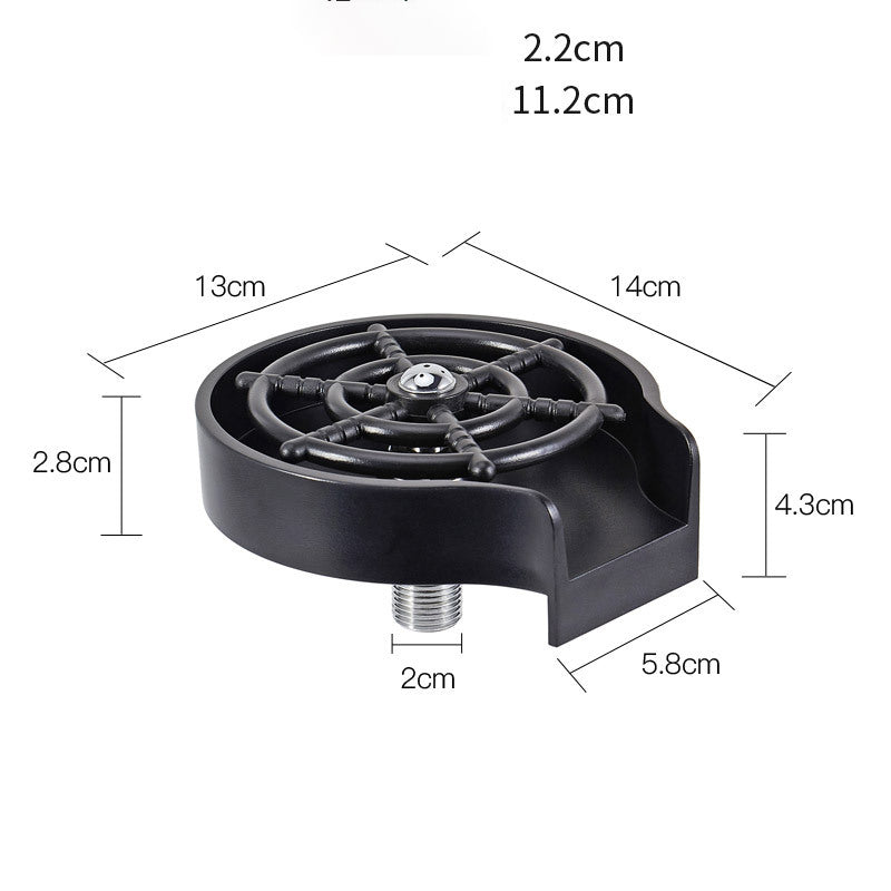 High-Pressure Cup Washer for Sink – Automatic Glass & Pitcher Rinse Tool