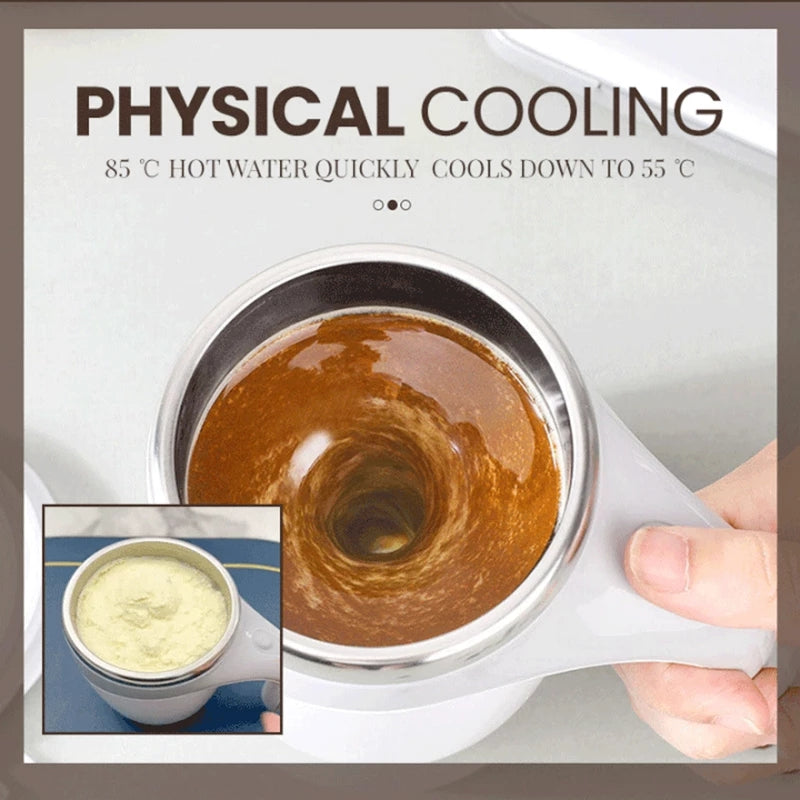 Electric Self-Stirring Cup – Rechargeable Magnetic Mixing Mug