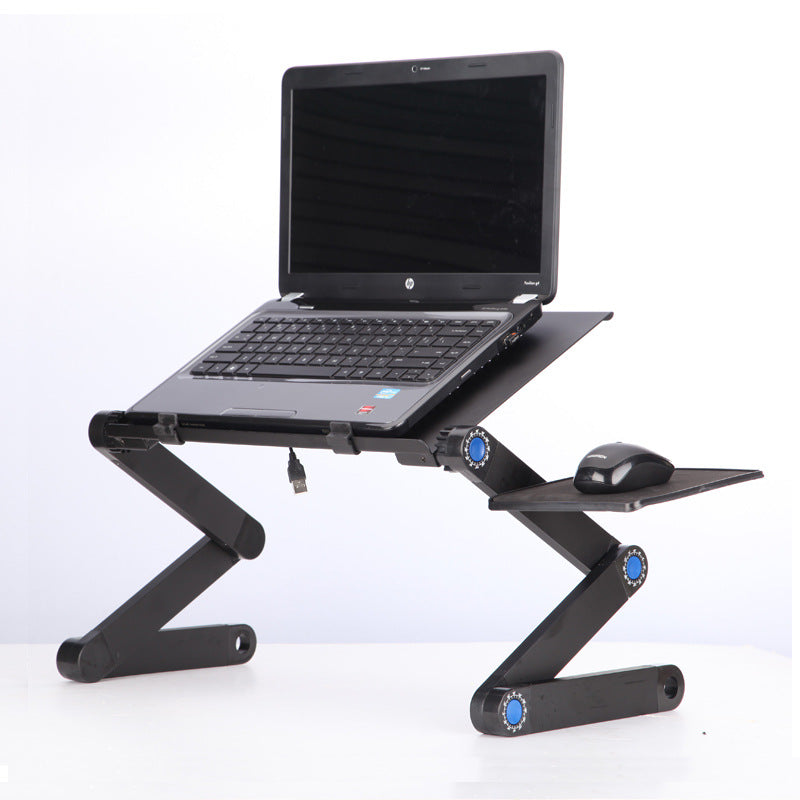 Multi-Functional Foldable Laptop Stand - Adjustable Height Notebook Desk for Bed
