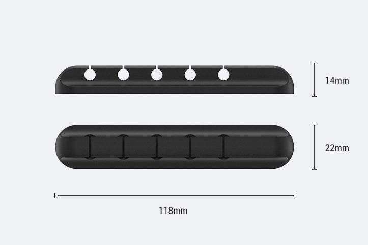Universal Silicone Cable Winder & Desktop Organizer for USB, Charger & Headphones