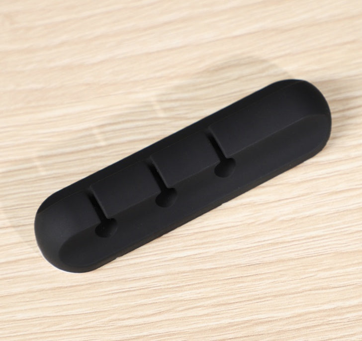 Universal Silicone Cable Winder & Desktop Organizer for USB, Charger & Headphones