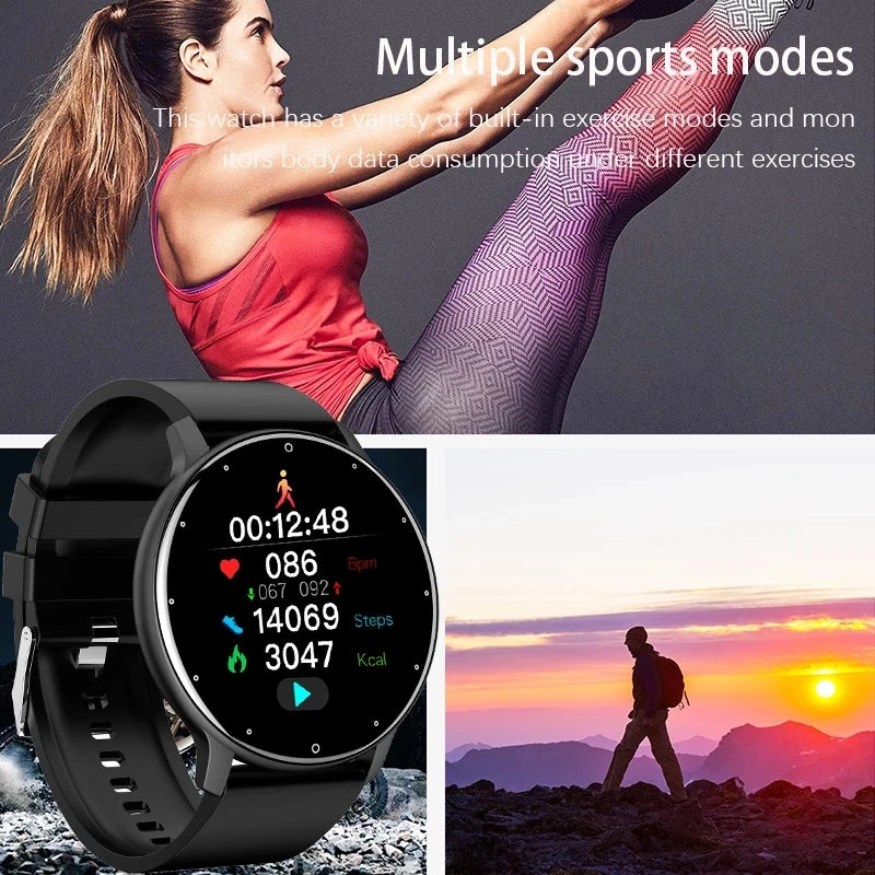 LIGE 2026 Smartwatch for Men & Women: Fitness Tracker with Heart Rate Monitor, Waterproof Design for Android & iOS – Ideal Gift